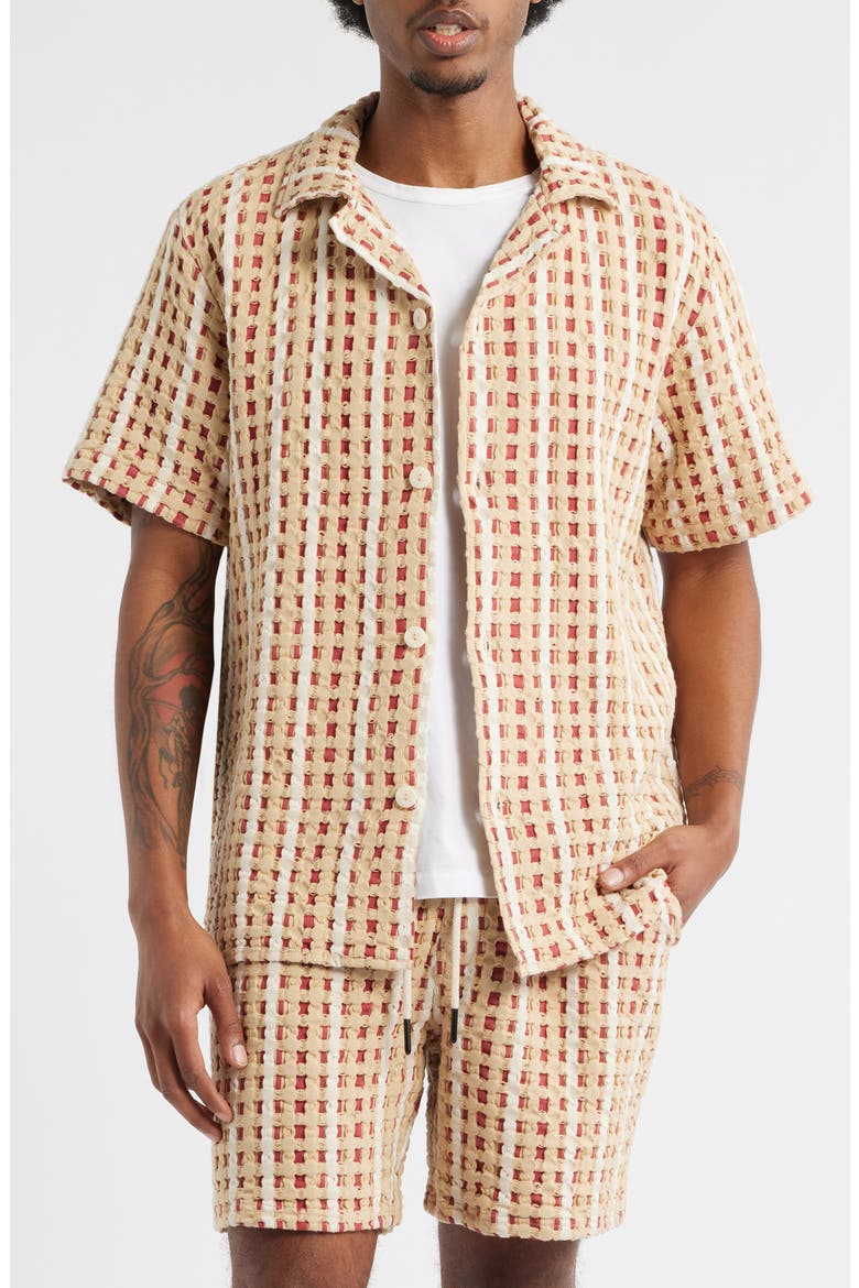 Lano Camp Shirt, Main, color, RED