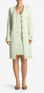 ST. JOHN Two-Tone Stretch Piqué Knit Jacket