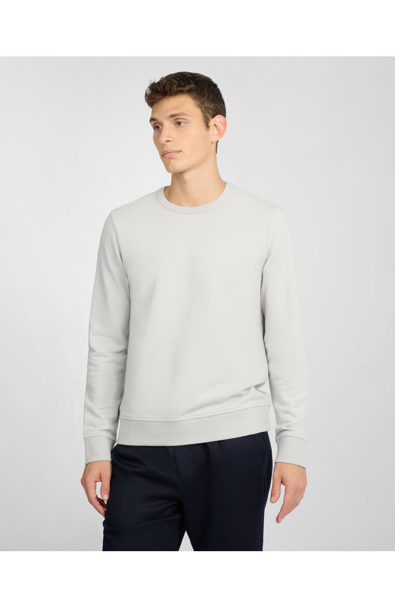 Onia Terry Crewneck Sweater, Main, color, Lunar Grey