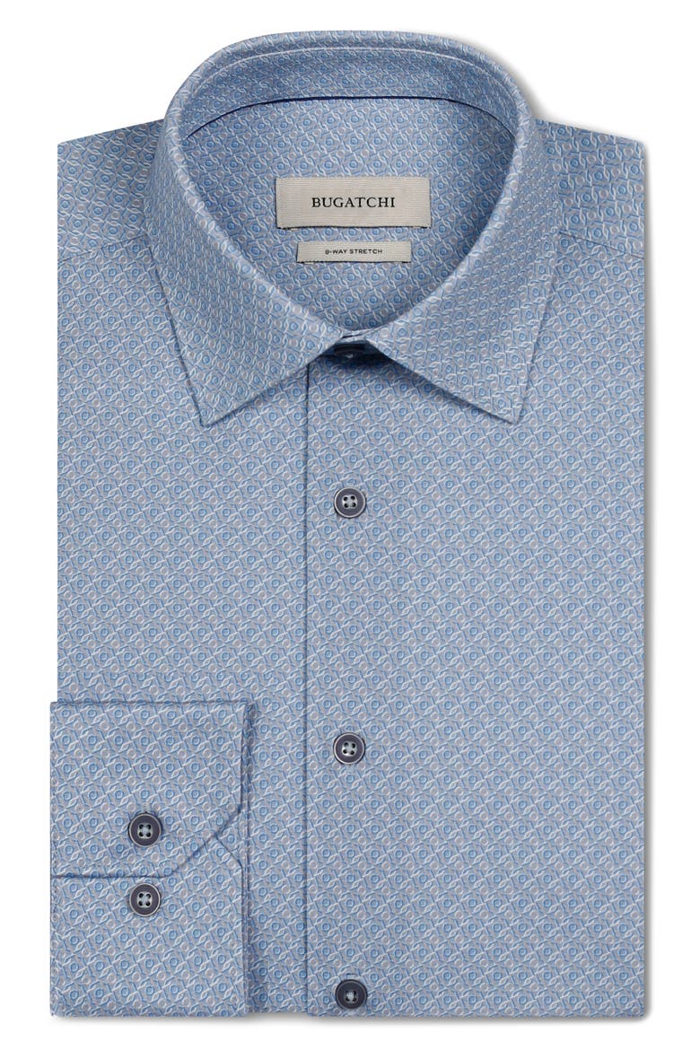 James OoohCotton® Linked Medallion Print Button-Up Shirt, Alternate, color, AIR BLUE