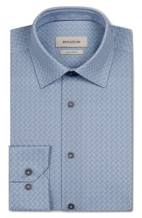 James OoohCotton® Linked Medallion Print Button-Up Shirt