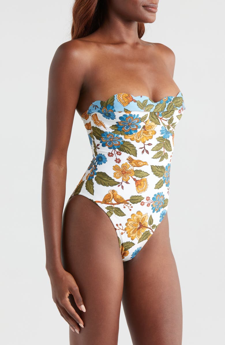 FARM Rio Garden Scarf Underwire One-Piece Swimsuit, Alternate, color, Garden Scarf Mix