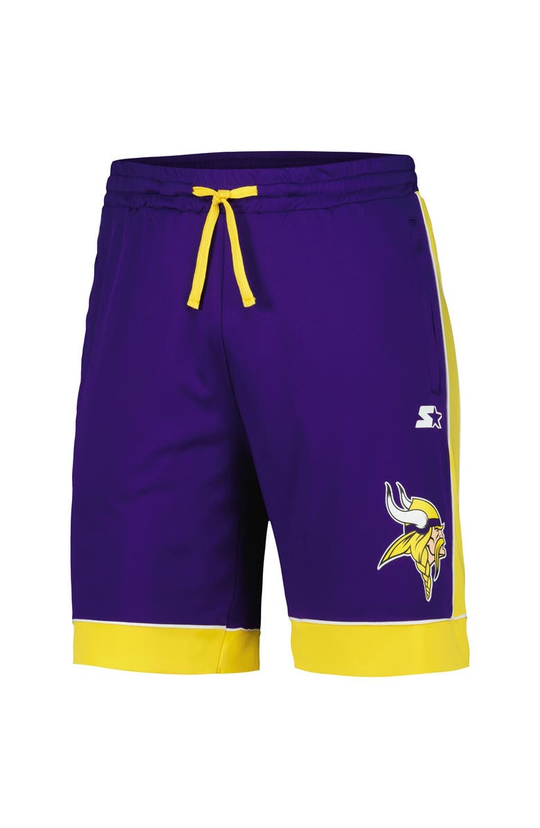 STARTER Men's Starter Purple/Gold Minnesota Vikings Fan Favorite Fashion Shorts, Alternate, color, Purple