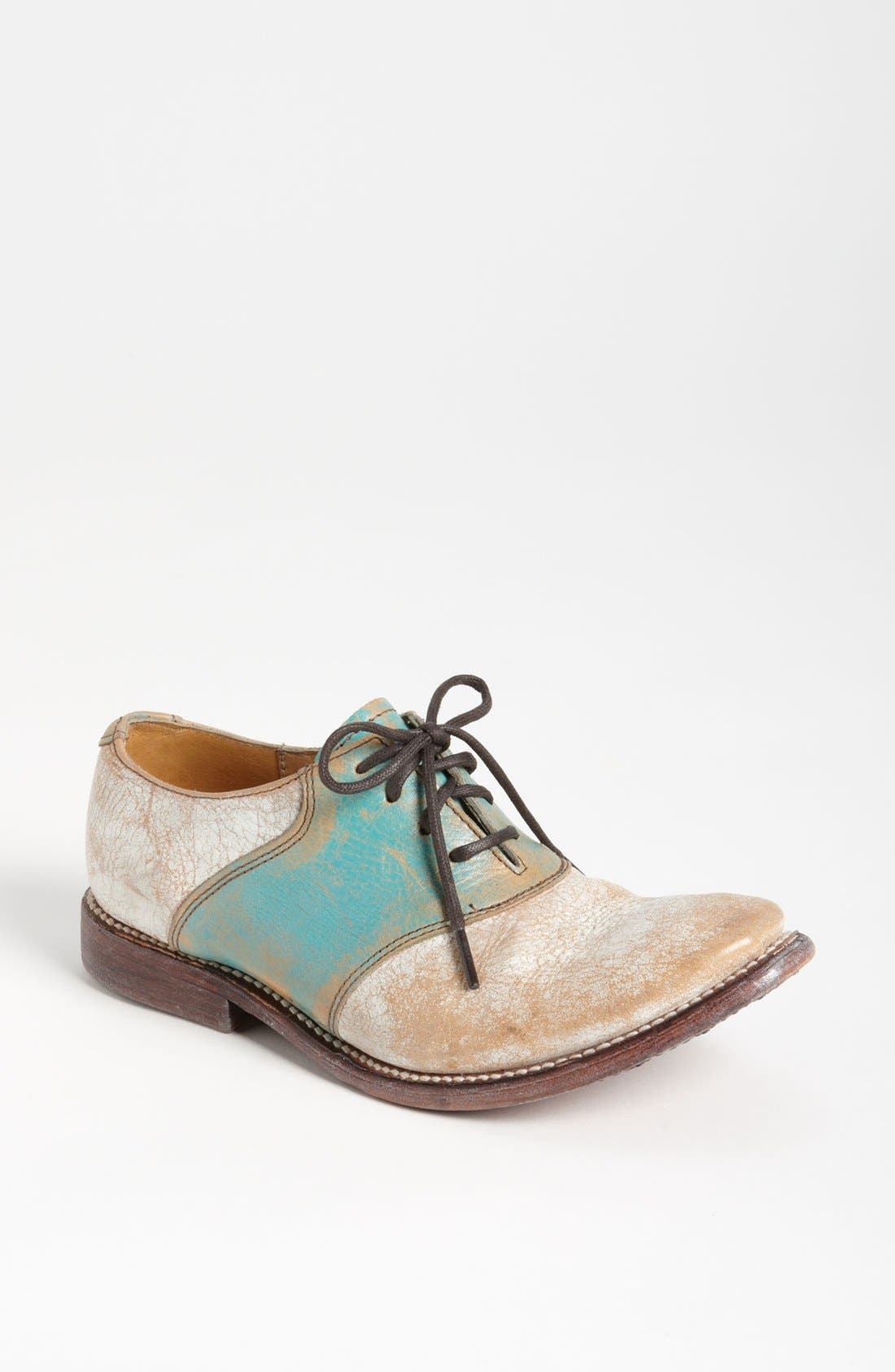 'Fury' Saddle Shoe, Main, color, NECTAR/ TURQUOISE