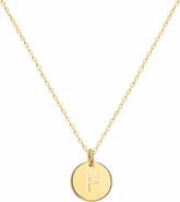 House of Frosted Initial Pendant Necklace
