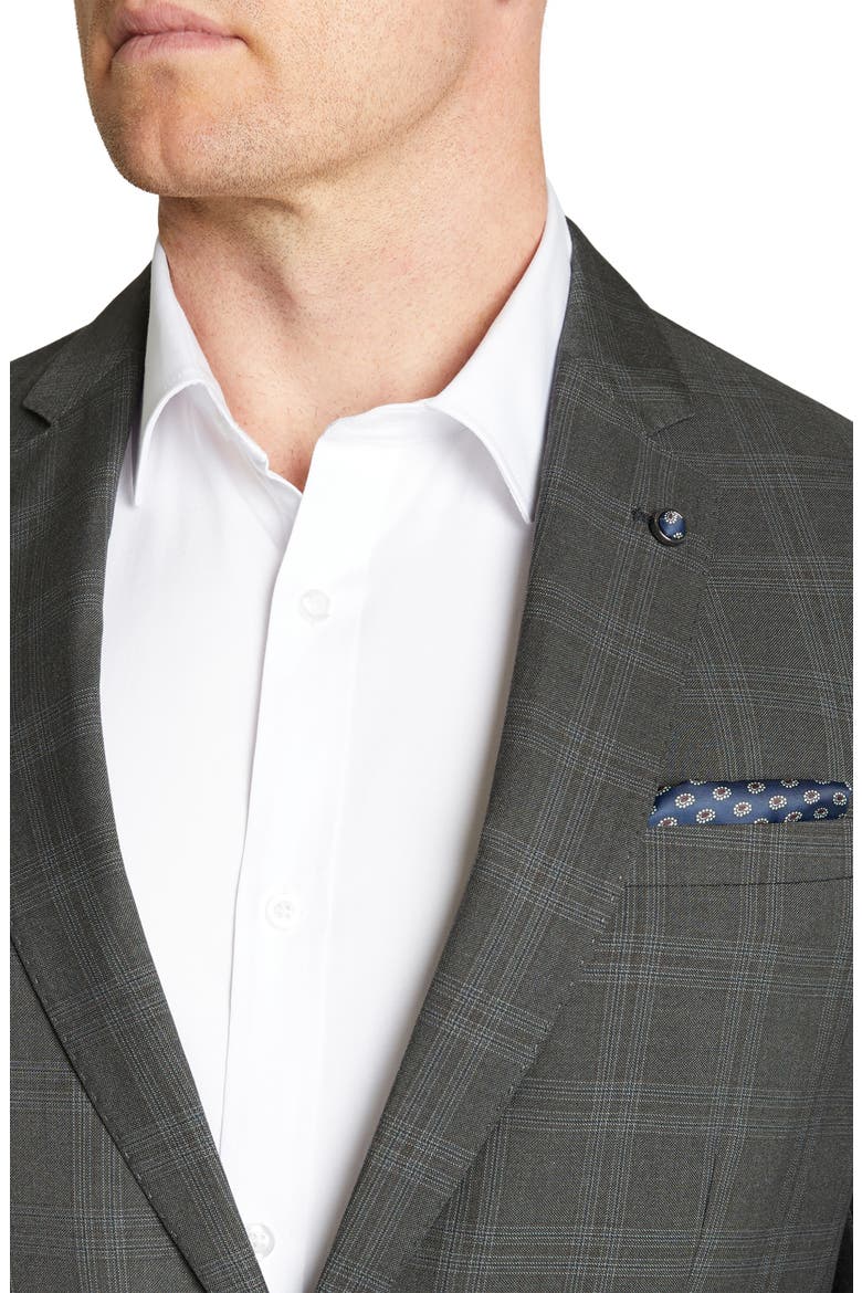 Milan 2B Plaid Suit Jacket, Alternate, color, CHARCOAL