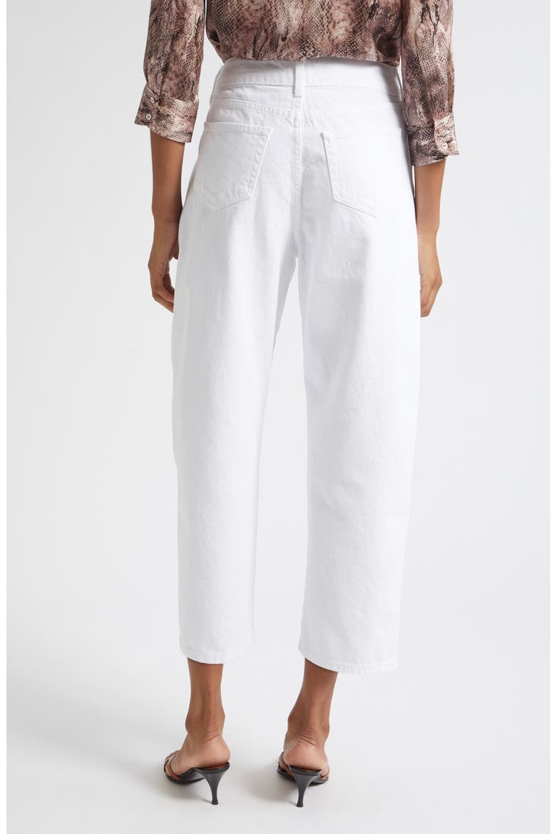 Liora High Waist Crop Stovepipe Jeans, Alternate, color, BLANC