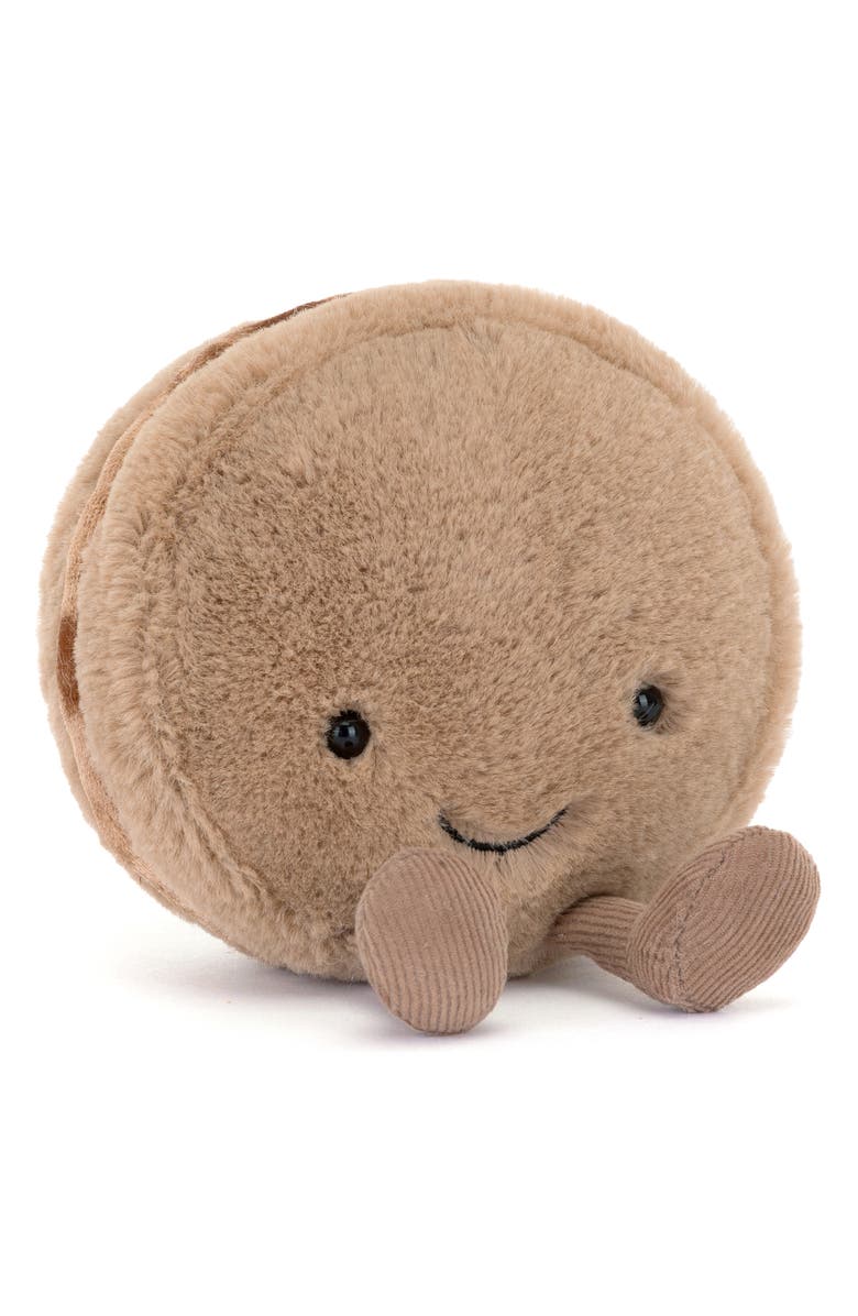 Jellycat Amuseables Mona Macaron Plush Toy, Main, color, Brown