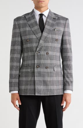 Stacy Adams Double Breasted Glen Plaid Sport Coat in GREY · Jacket from Nordstrom Rack in a $249.89 outfit