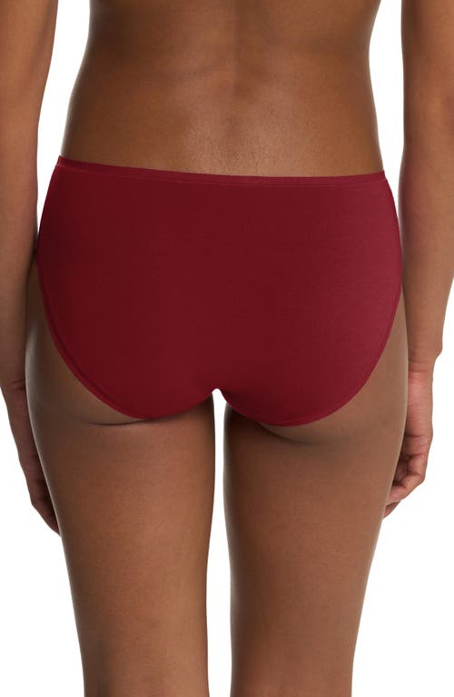 Natori Bliss Bare Cotton Hipster In Red