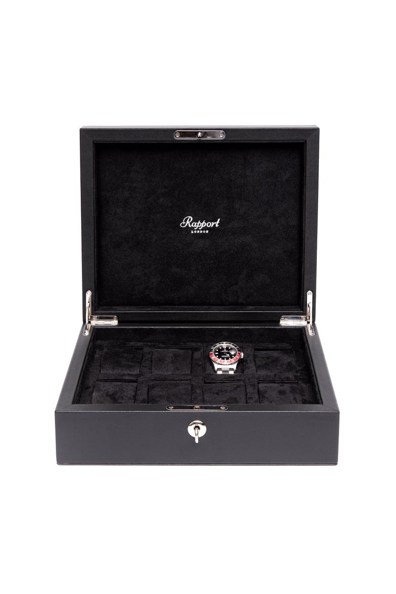 VANTAGE EIGHT WATCH BOX, Main, color, Black