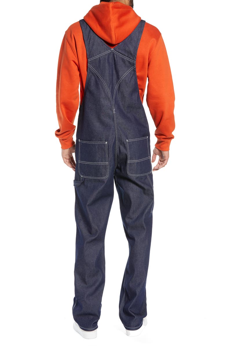 Carhartt Work In Progress Norco Denim Bib Overalls, Alternate, color, 