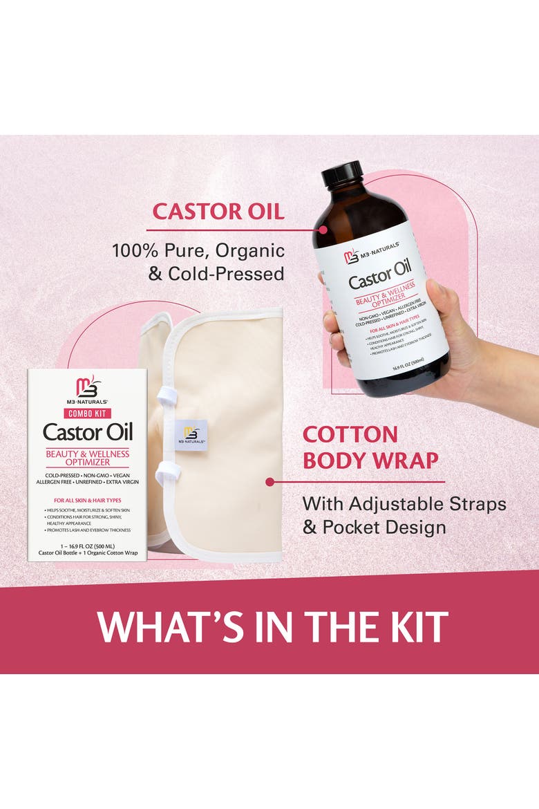 Castor Oil & Body Wrap Bundle, Alternate, color, None