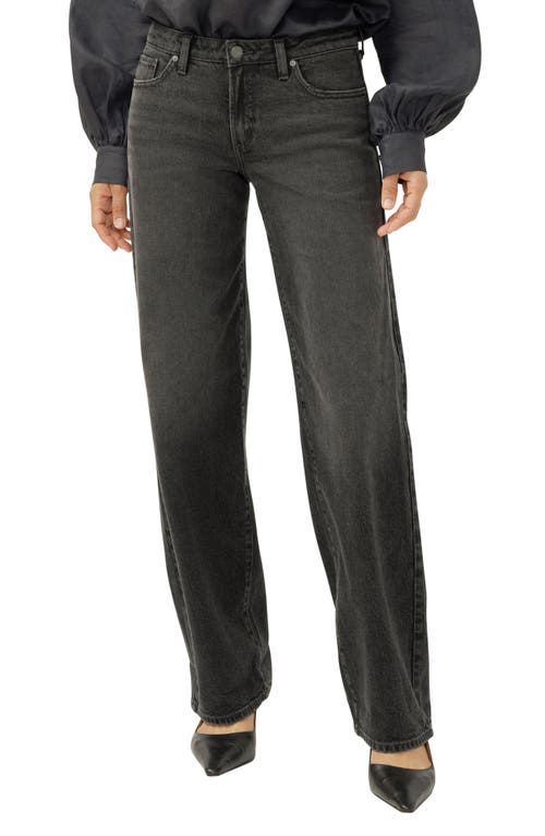 Silver Jeans Co. Loose & Low Baggy Fit Jeans in Black 