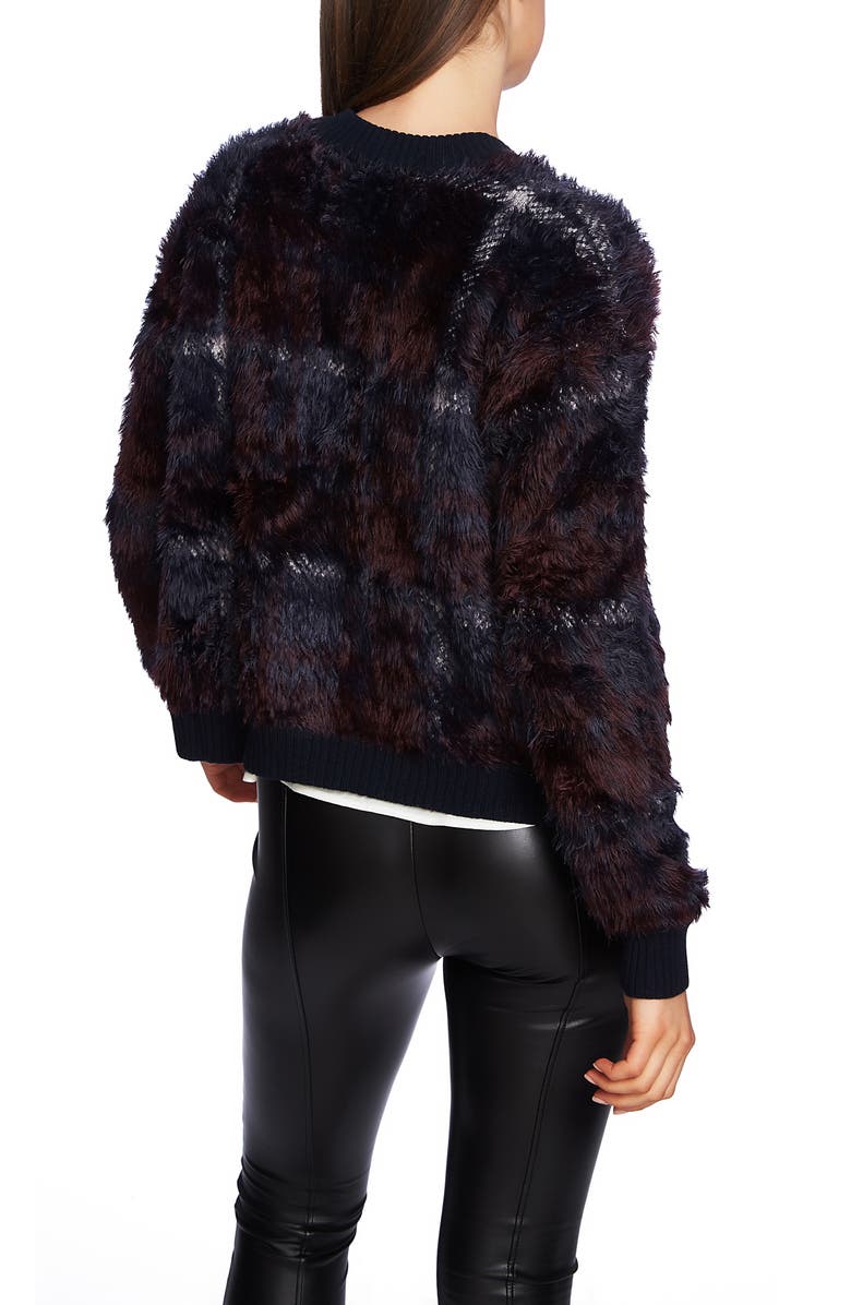 1.STATE Plaid Eyelash Sweater, Alternate, color, 