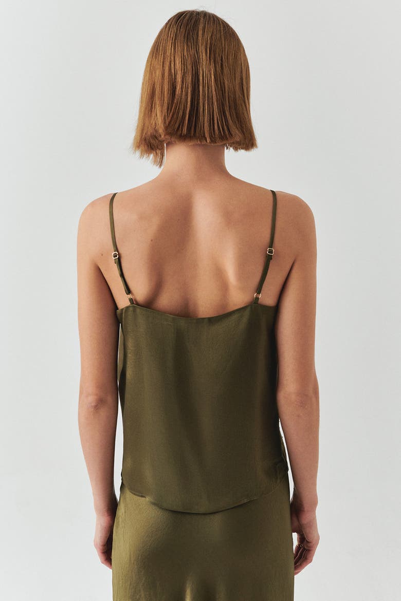 Hana V Neck Camisole Blouse, Alternate, color, KHAKI