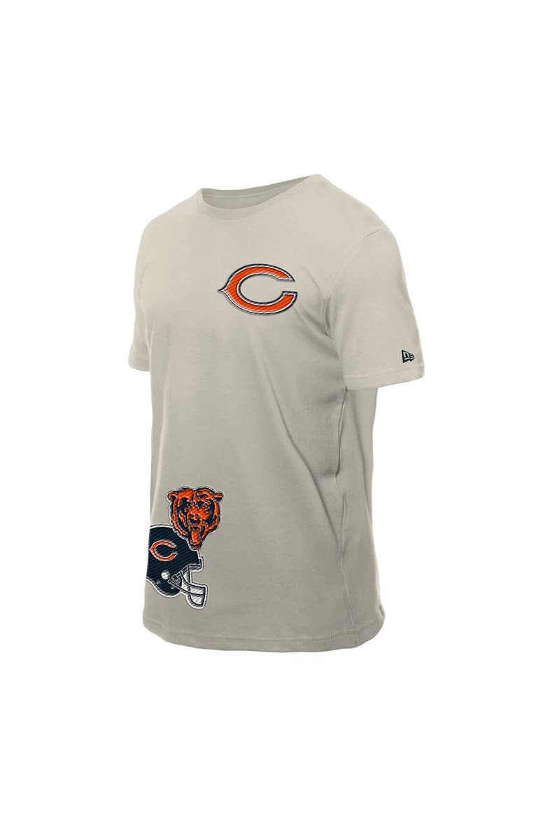 New Era Men's New Era Light Beige Chicago Bears Multi Patch T-Shirt, Alternate, color, Light Beige