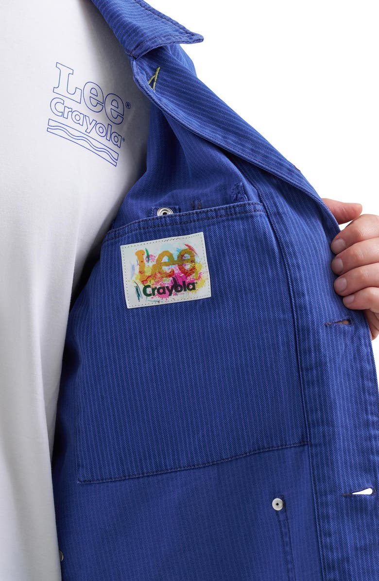 Lee X Crayola Jacket, Alternate, color, Overdye Violet Blue