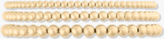 CUFFED BY NANO Juno 14k Gold Filled Bead Bracelet Three Stack