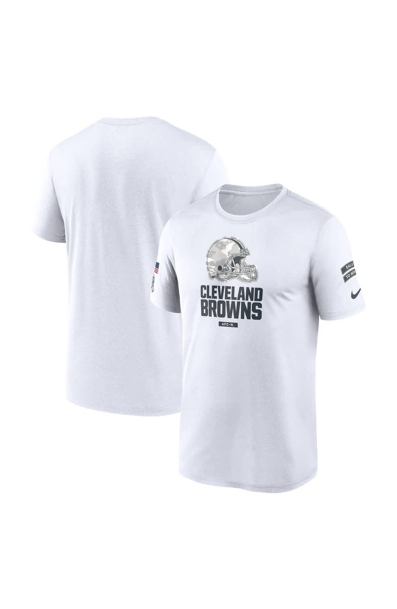 Nike Men's Nike White Cleveland Browns 2024 Salute To Service Legend Performance T-Shirt, Alternate, color, White