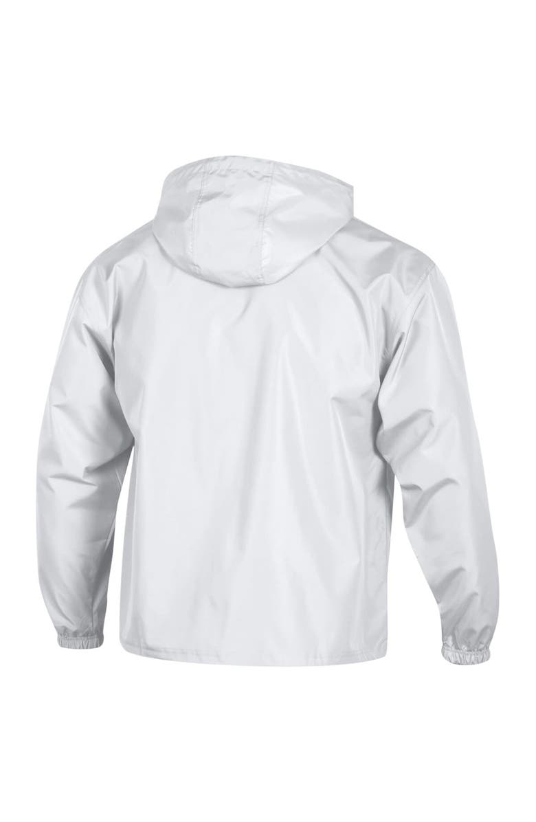 Champion Men's Champion  White Michigan State Spartans Cloud Packable Half-Zip Hooded Jacket, Alternate, color, White