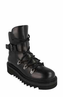 FERRAGAMO Elimo Leather Hiker Boot