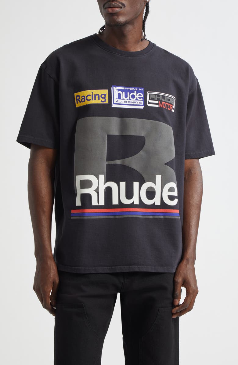 Rhude Petrol Patch Graphic T-Shirt, Main, color, 