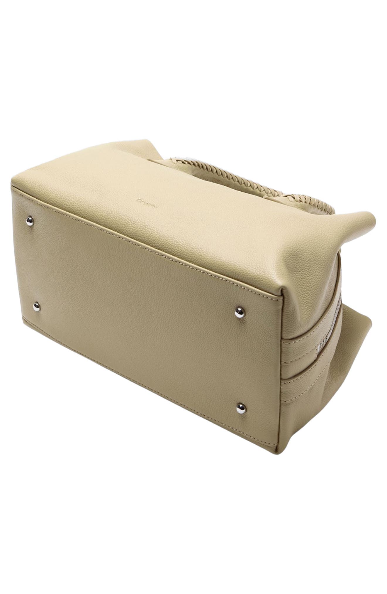 Roy Leather Satchel, Alternate, color, WINTER BEIGE