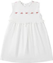 The Umbrella Academy Floral Embroidered Ruffle Shirred Dress