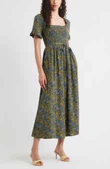 Chelsea28 Smocked Ruffle Bodice Maxi Dress