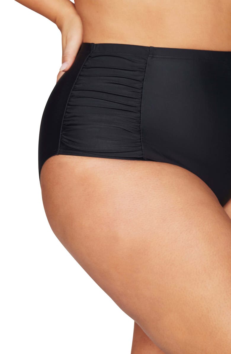 Artesands Hues High Waist Ruched Bikini Bottoms, Alternate, color, 