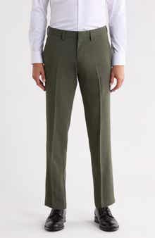 Reaction Crosshatch Flat Front Trousers