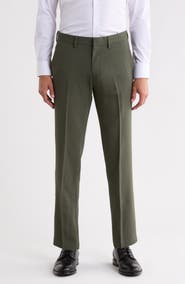 Kenneth Cole Reaction Crosshatch Flat Front Trousers