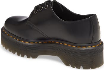 Platform shops doc martens matte black