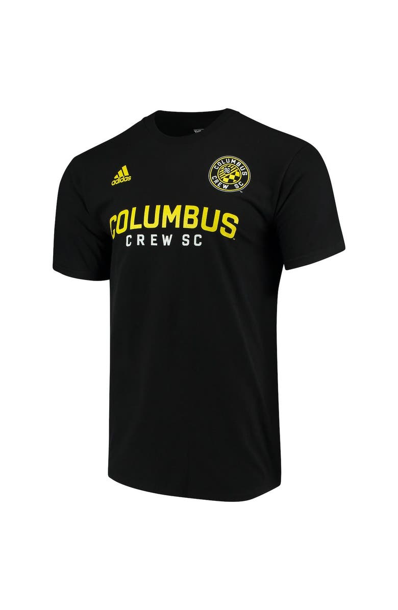adidas Male Adult Wil Trapp Black Columbus Crew 2017 MLS Player Name and Number T-Shirt, Alternate, color, 