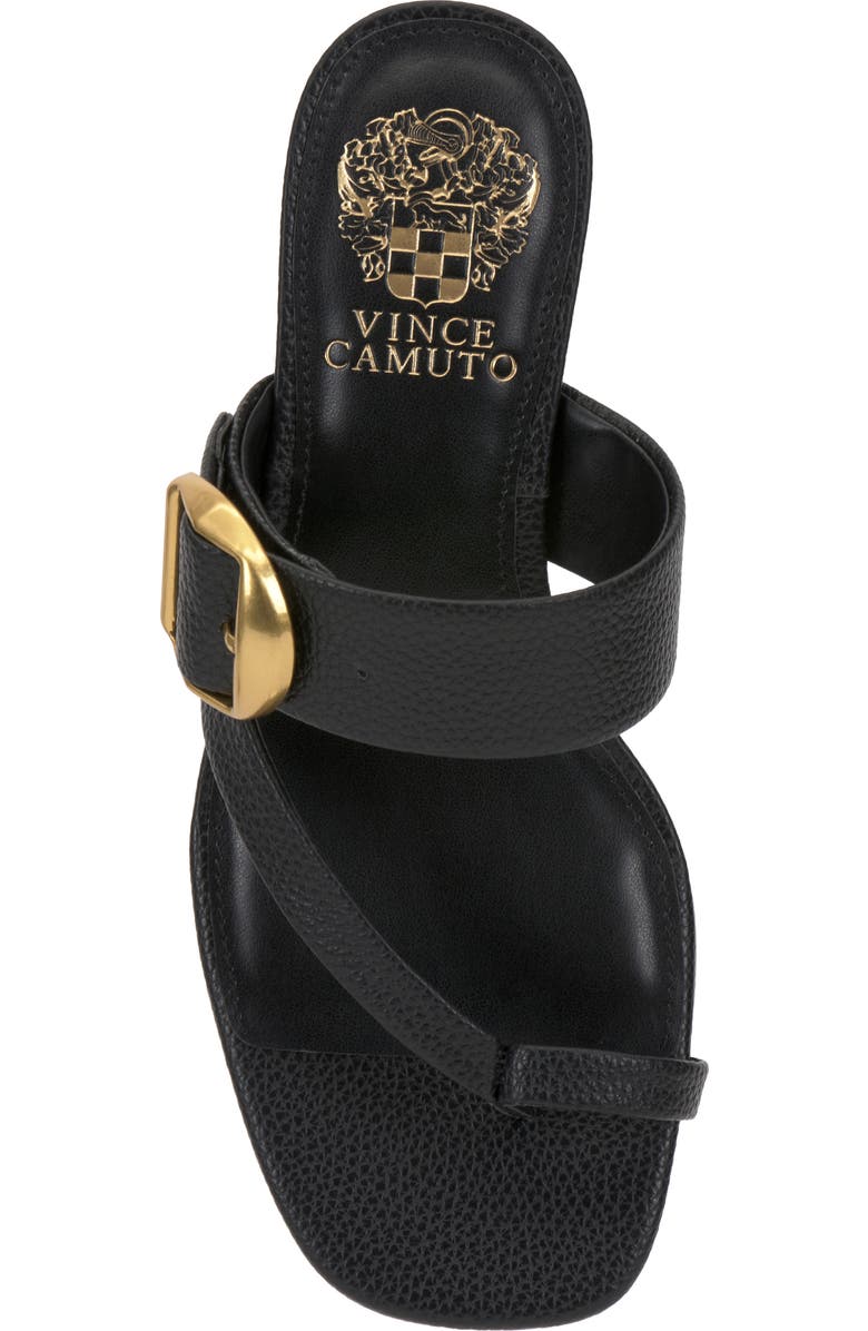 Vince Camuto Laynnie Toe Loop Sandal, Alternate, color, Black Pl Souffle