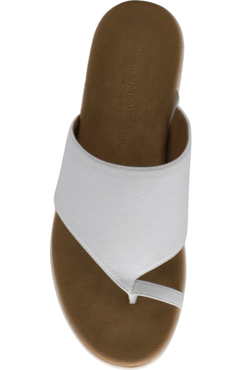 Adrienne Vittadini Playa Wedge Sandal, Alternate, color, White