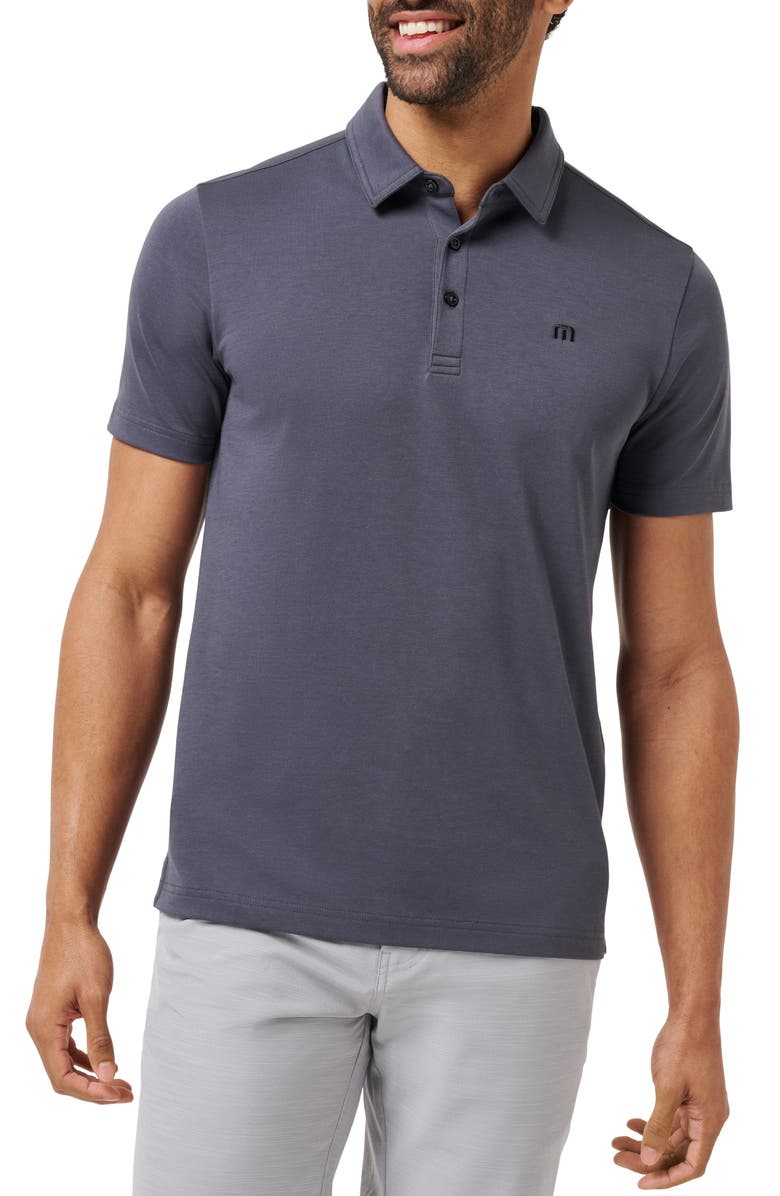 TravisMathew Warm Skies Polo, Main, color, Ebony