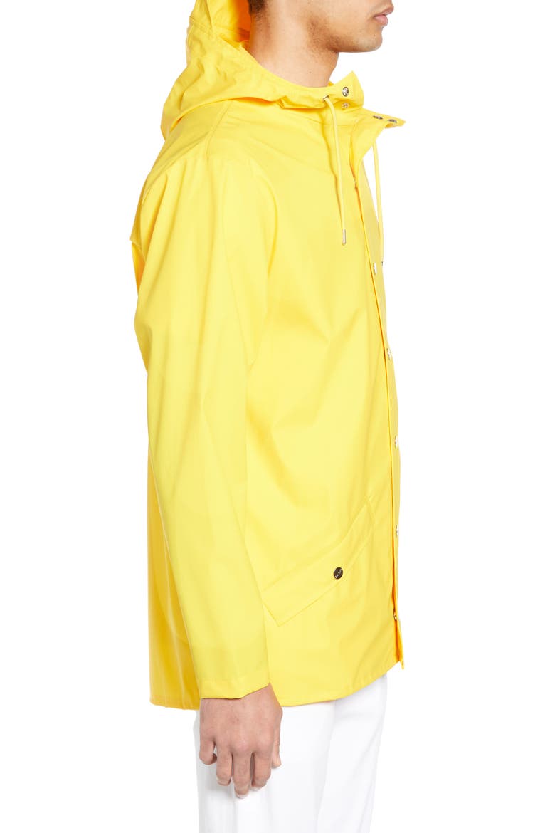 Lightweight Hooded Rain Jacket, Alternate, color, YELLOW