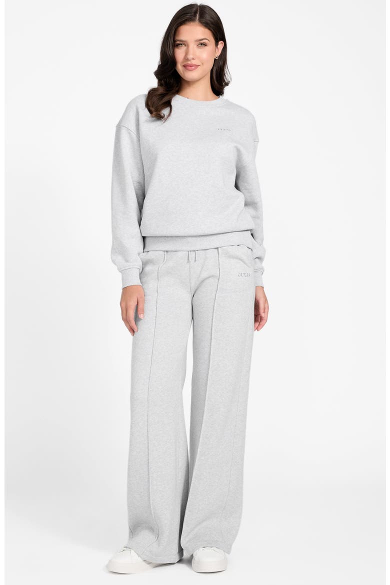 Nat Organic Cotton Blend Fleece Sweatshirt, Alternate, color, HEATHER GREY
