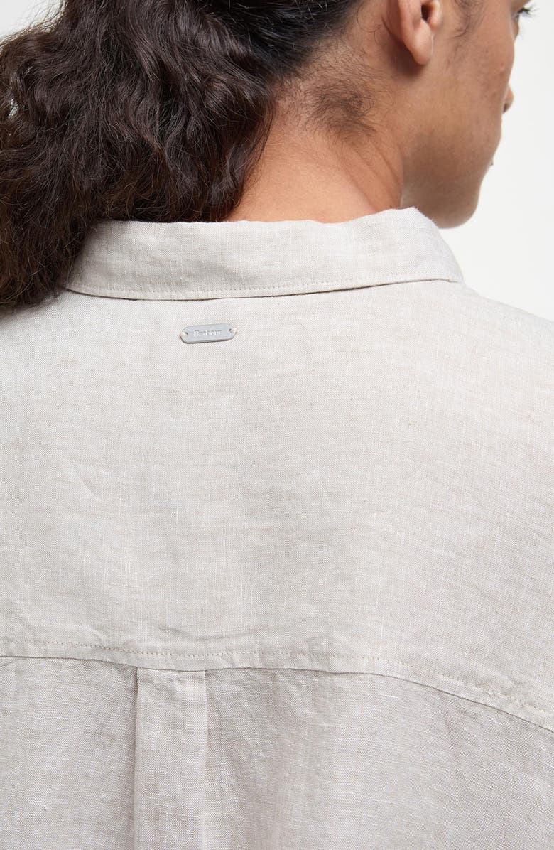 Barbour Hampton Linen Button-Up Shirt, Alternate, color, 