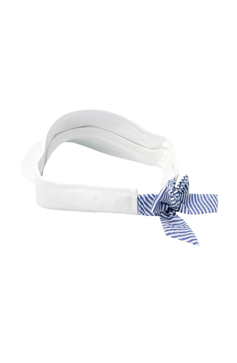 Bits & Bows American Flag Bow Visor, Alternate, color, White