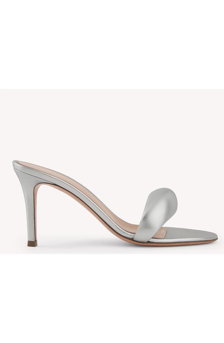 Gianvito Rossi Bijoux Mule 85, Main, color, Silver