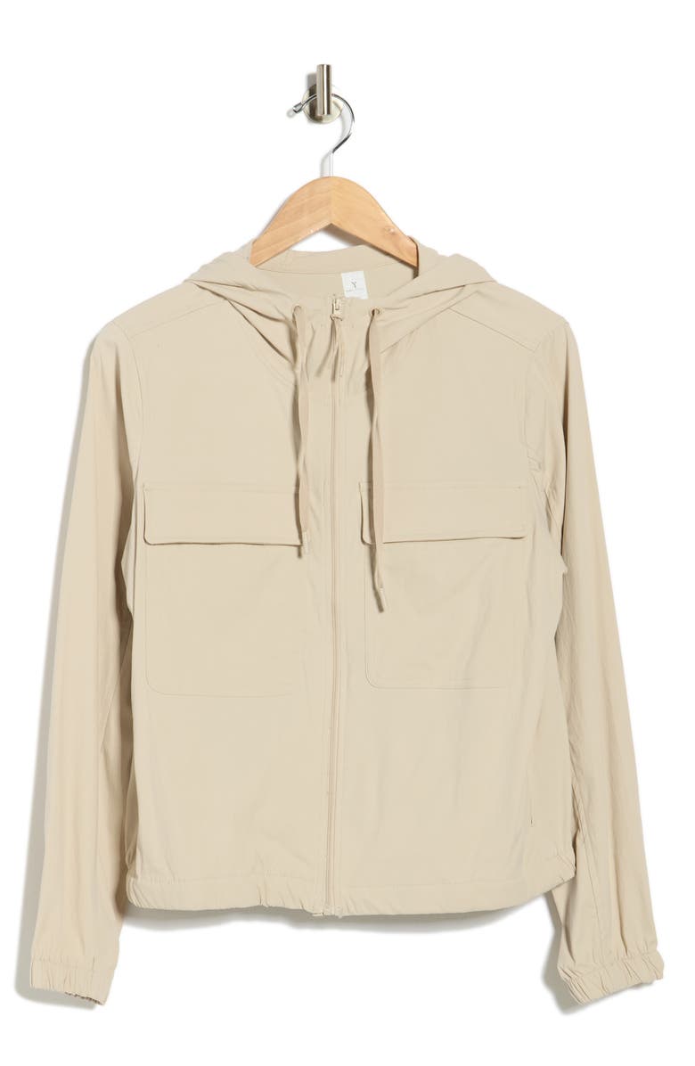 YOGALICIOUS Trekki Vibrant Move Hooded Jacket, Alternate, color, Shadow Rock