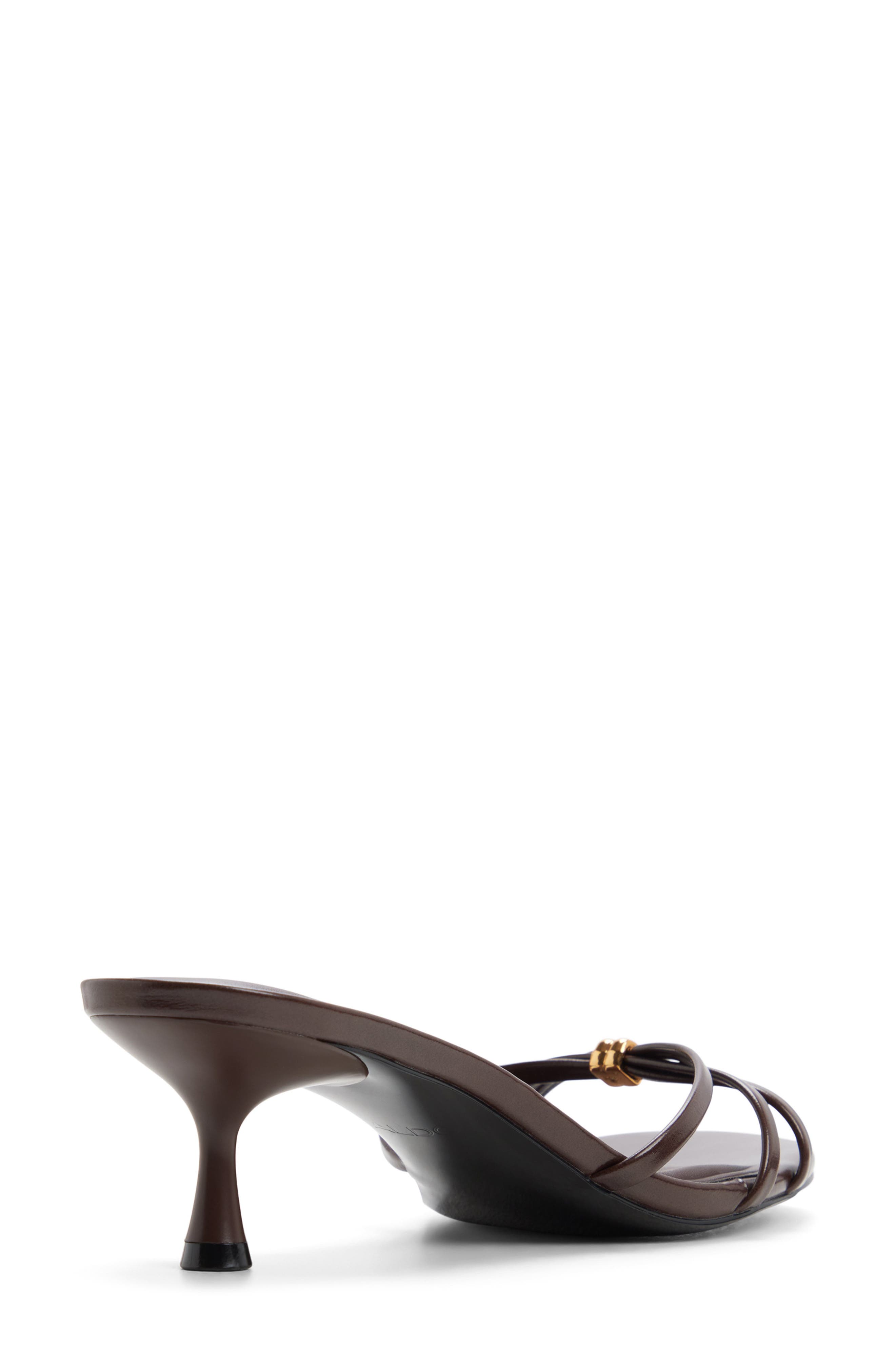 Madalyn Strappy Slide Sandal, Alternate, color, DARK BROWN