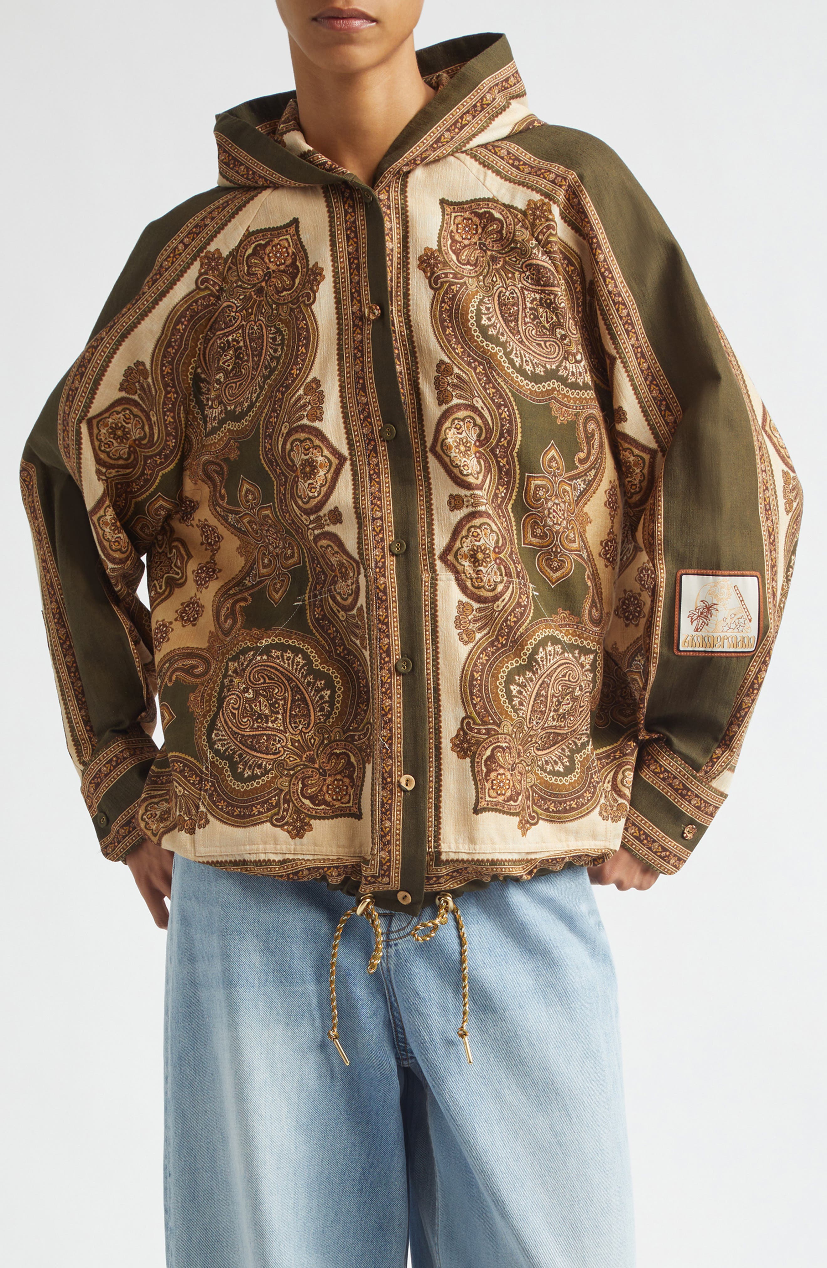 selected OLIVE PAISLEY