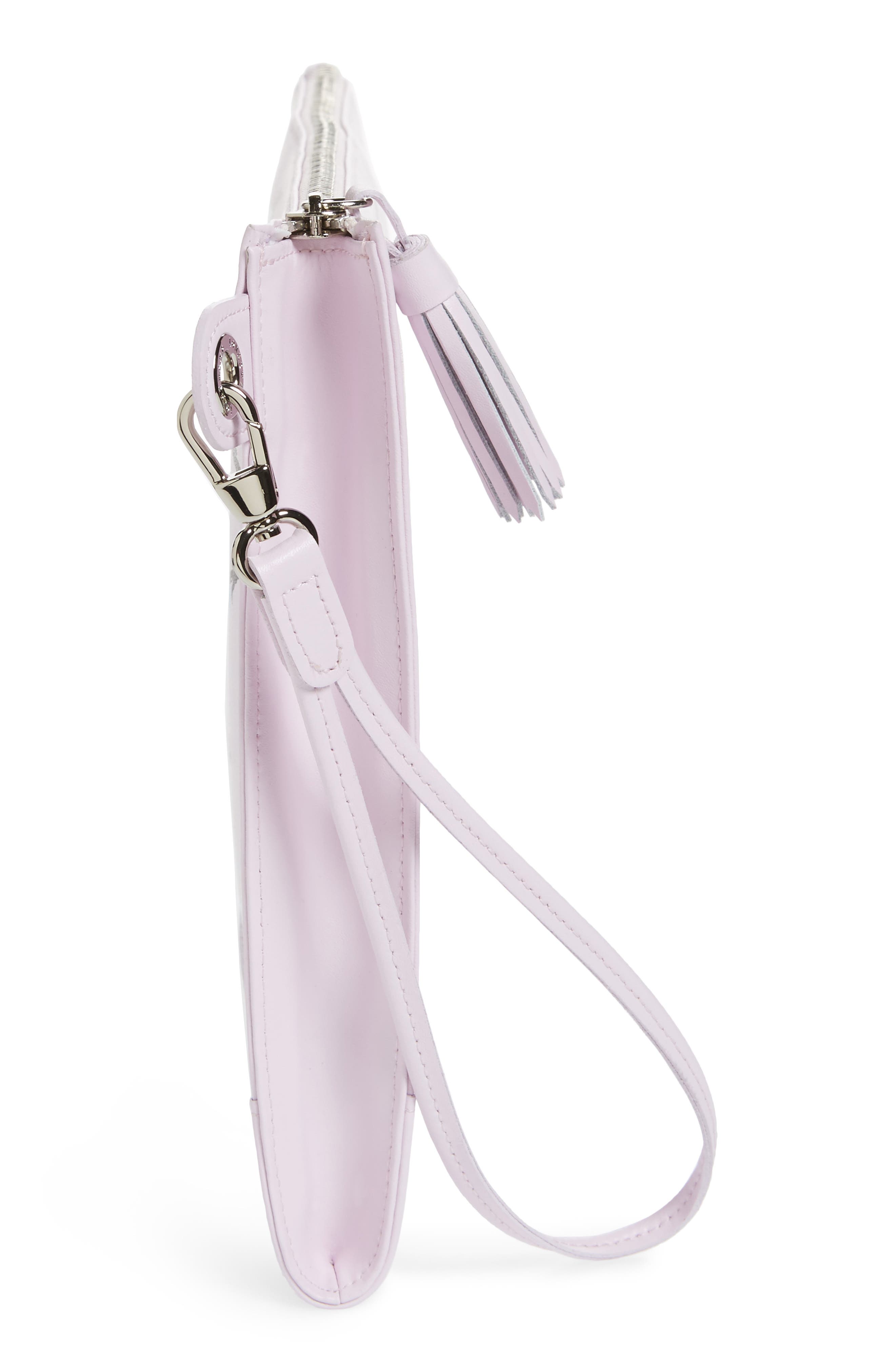 Longchamp Small St. Valentin Leather Wristlet, Alternate, color, Girl