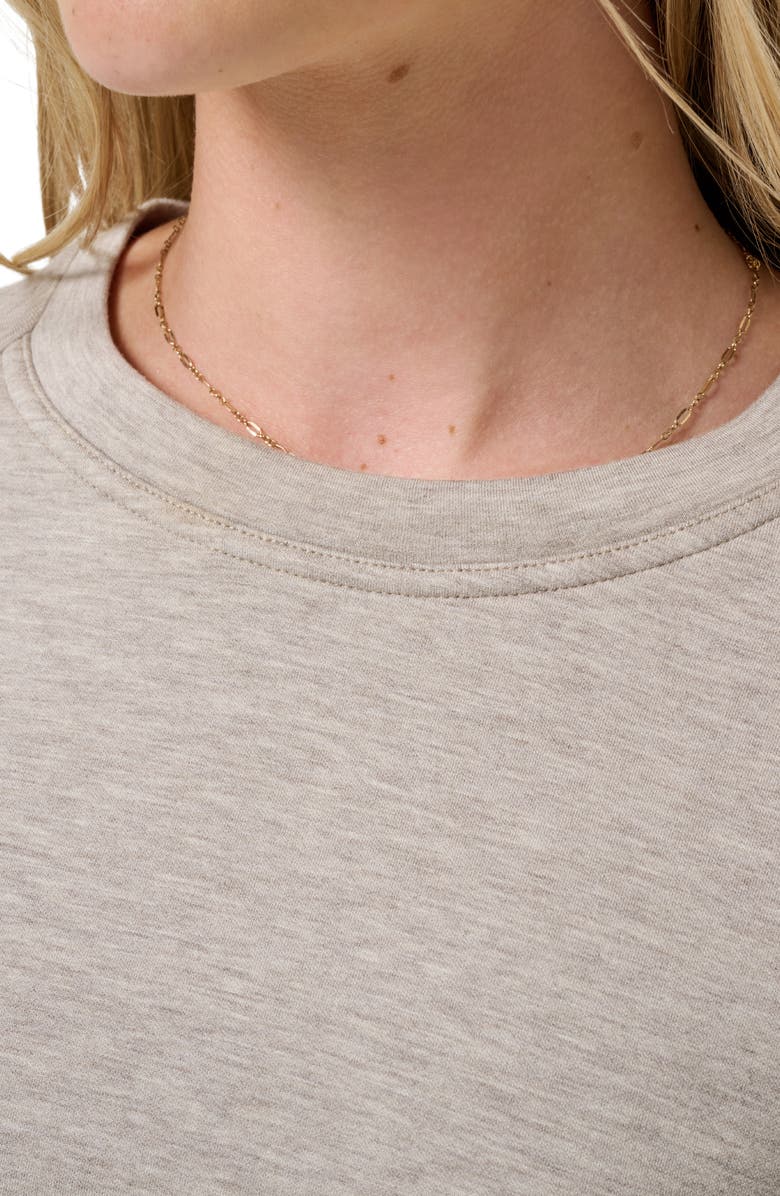 TravisMathew Cloudscape Sweatshirt, Alternate, color, Heather Savannah Tan