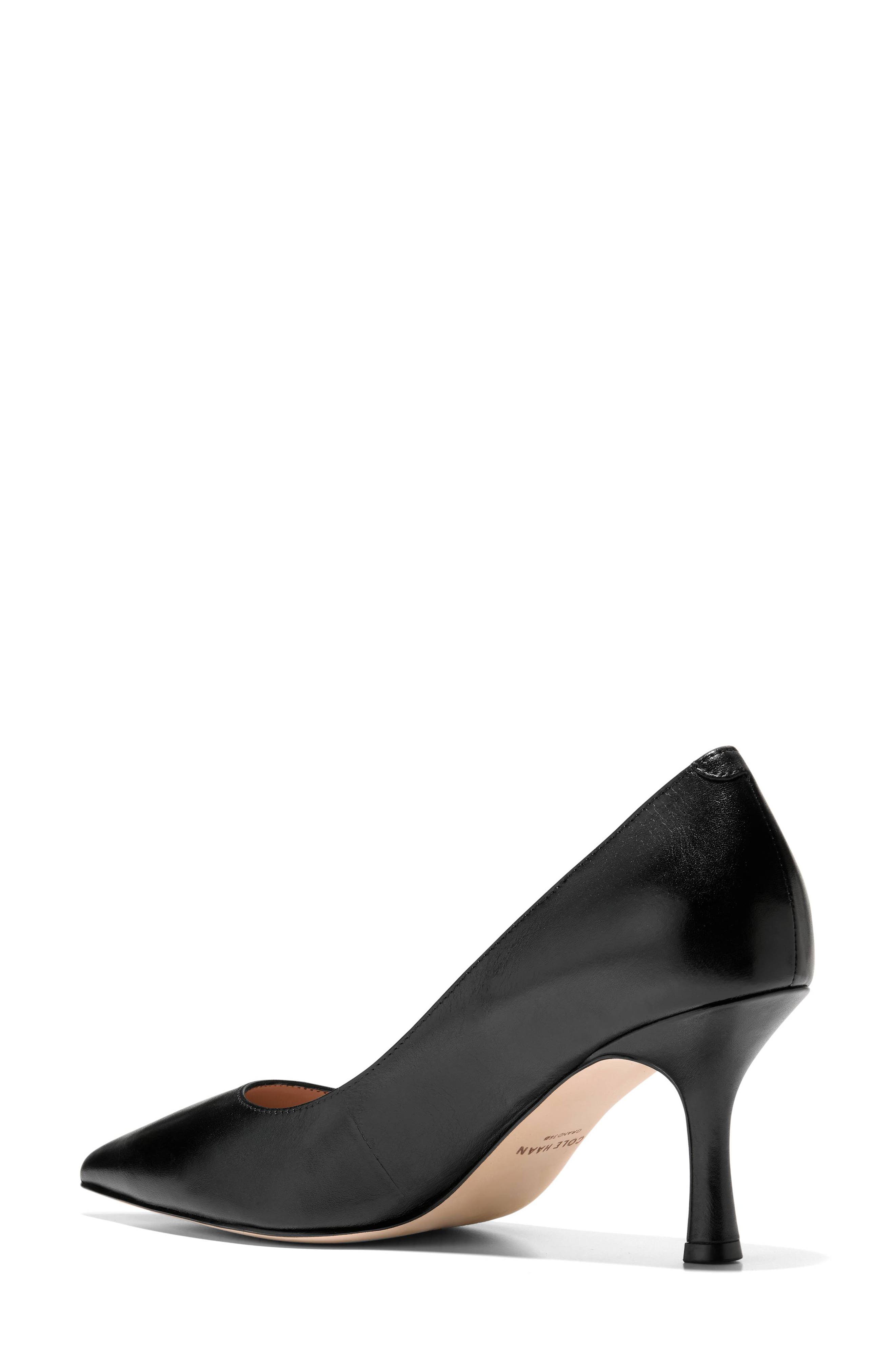 Vivica Pointed Toe Pump, Alternate, color, BLACK LEATHER