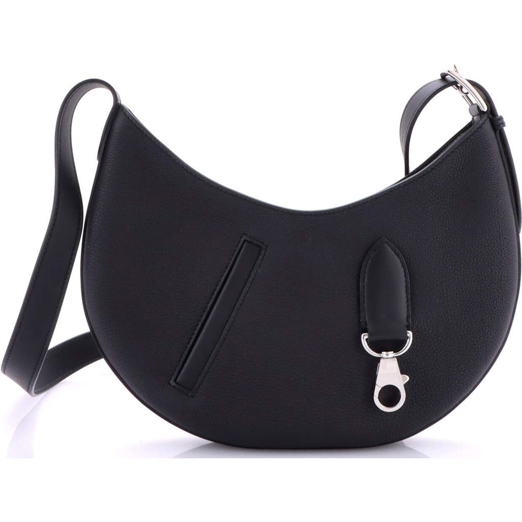 Pre-owned Hermes Hermes Arcon Bag Togo And Swift Petite In Black